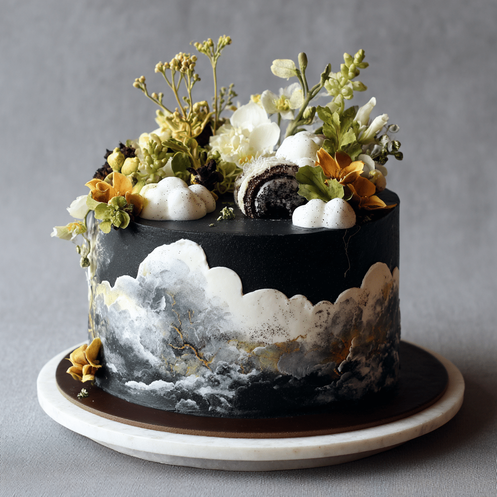 Charcoal Coconut Cloud Cake Recipe