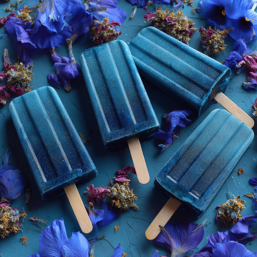 Blue Spirulina Coconut Popsicles: Ocean Magic Recipe - Recipe Image