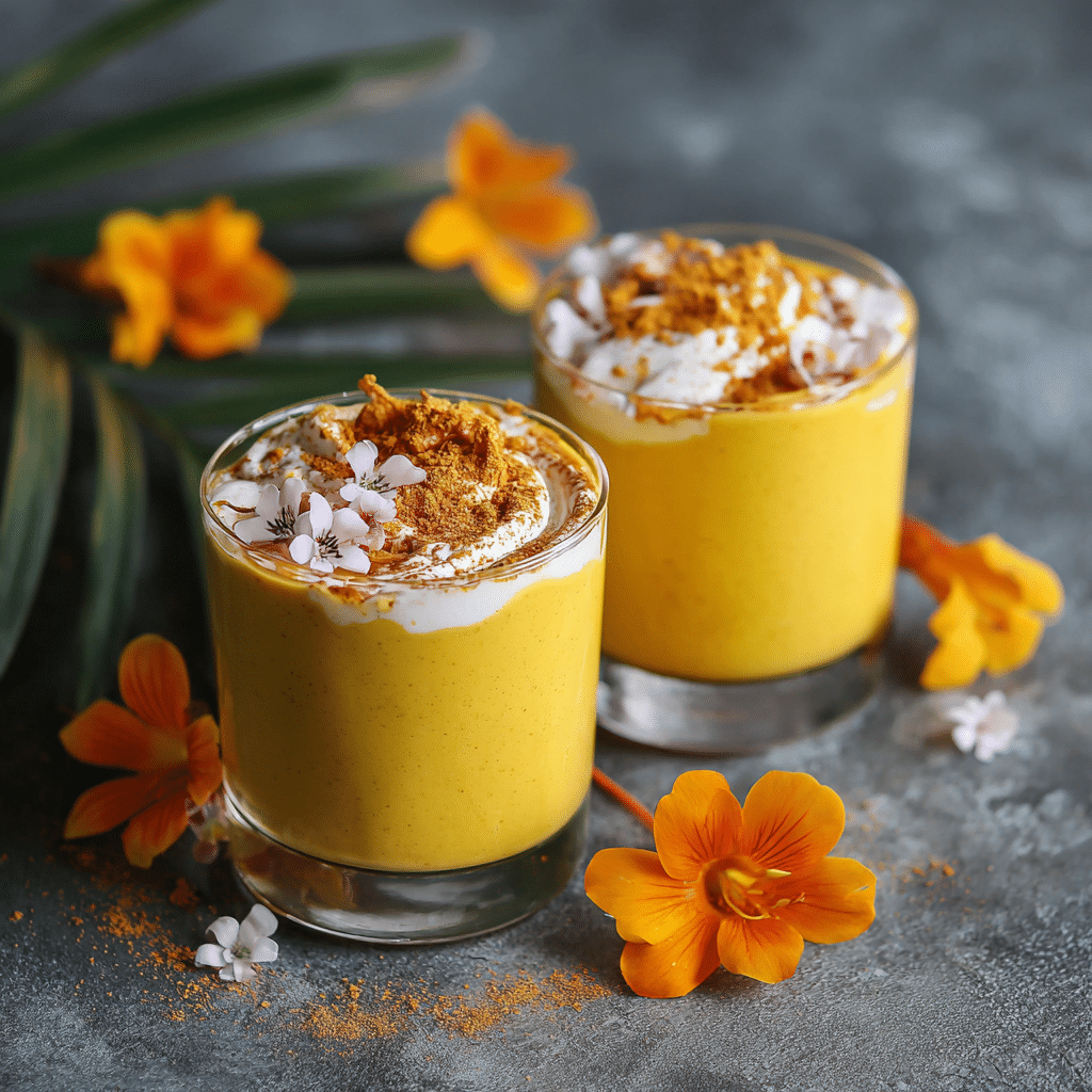 Golden Turmeric Mango Mousse: Sunshine Glow Recipe - Recipe Image