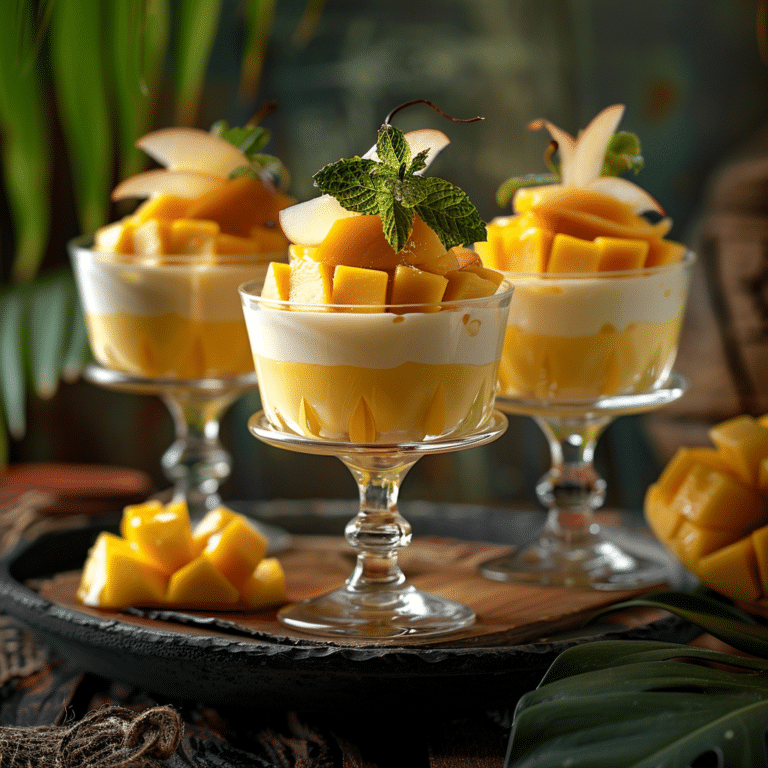 Turmeric Mango Pudding: Golden Glow Recipe
