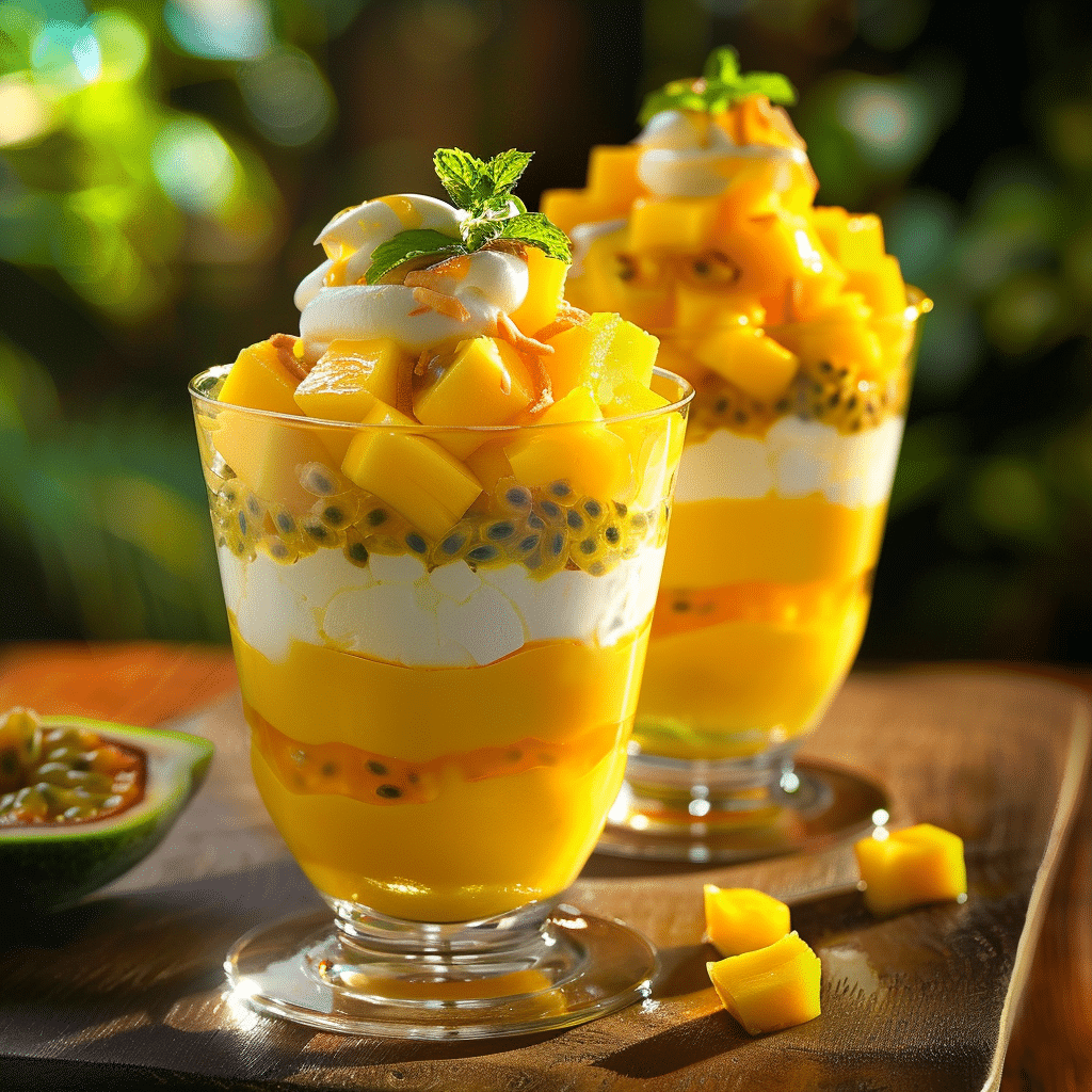 Mango Passion Fruit Cups: Tropical Sunrise Recipe