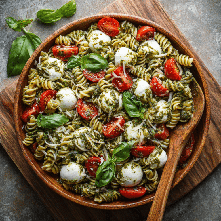 Pesto Caprese Pasta Salad Recipe