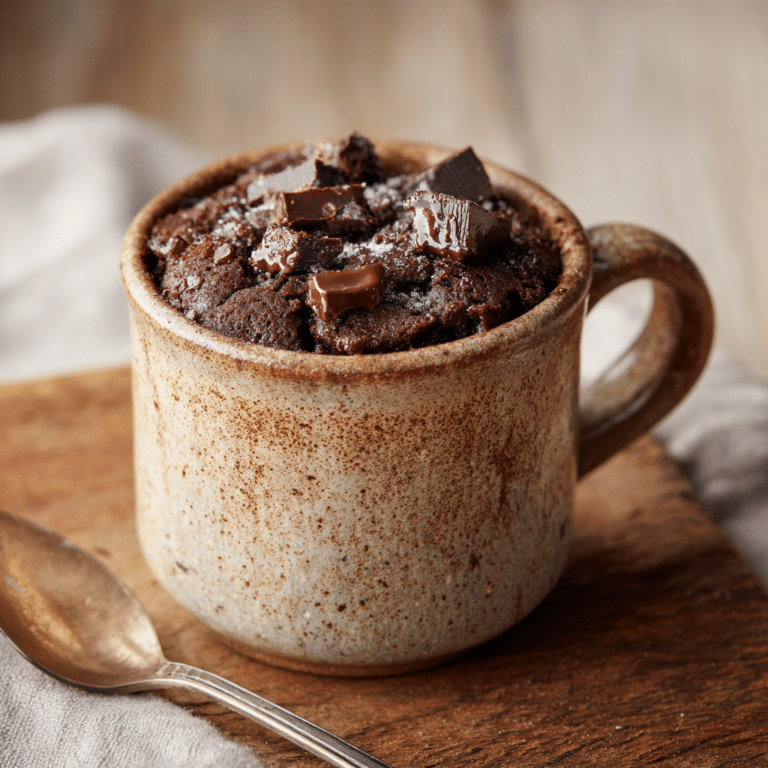 Chocolate Peanut Butter Mug Cake (No Bake Hack) Recipe