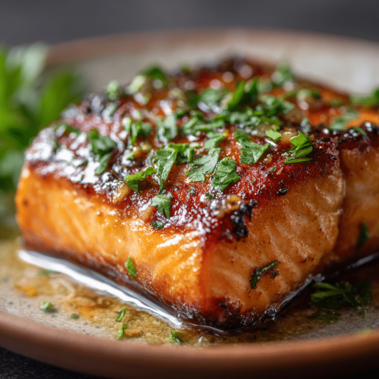 Honey Garlic Glazed Salmon Recipe