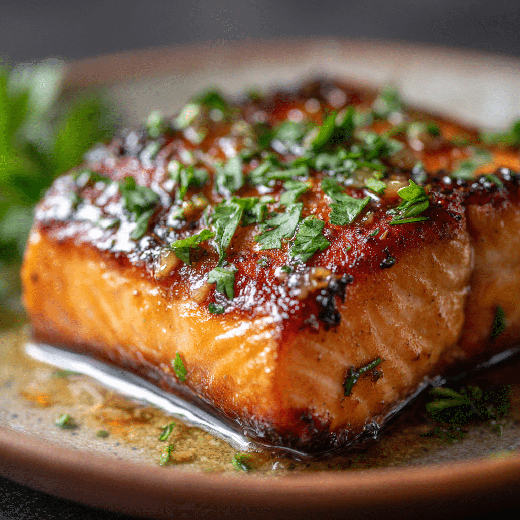 Honey Garlic Glazed Salmon Recipe