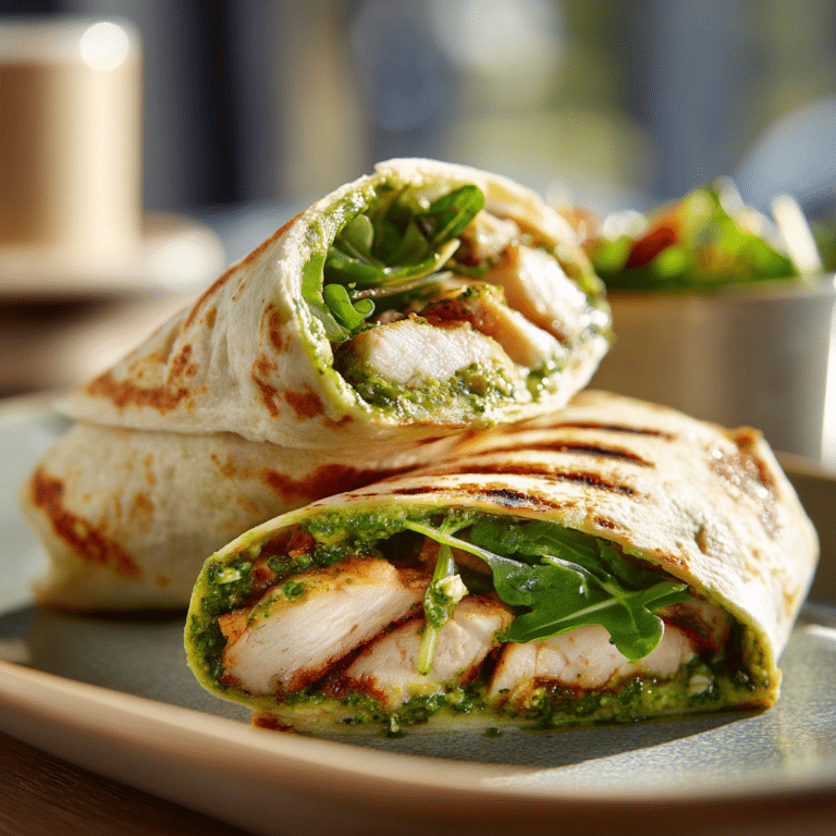 Pesto Chicken Wraps Recipe
