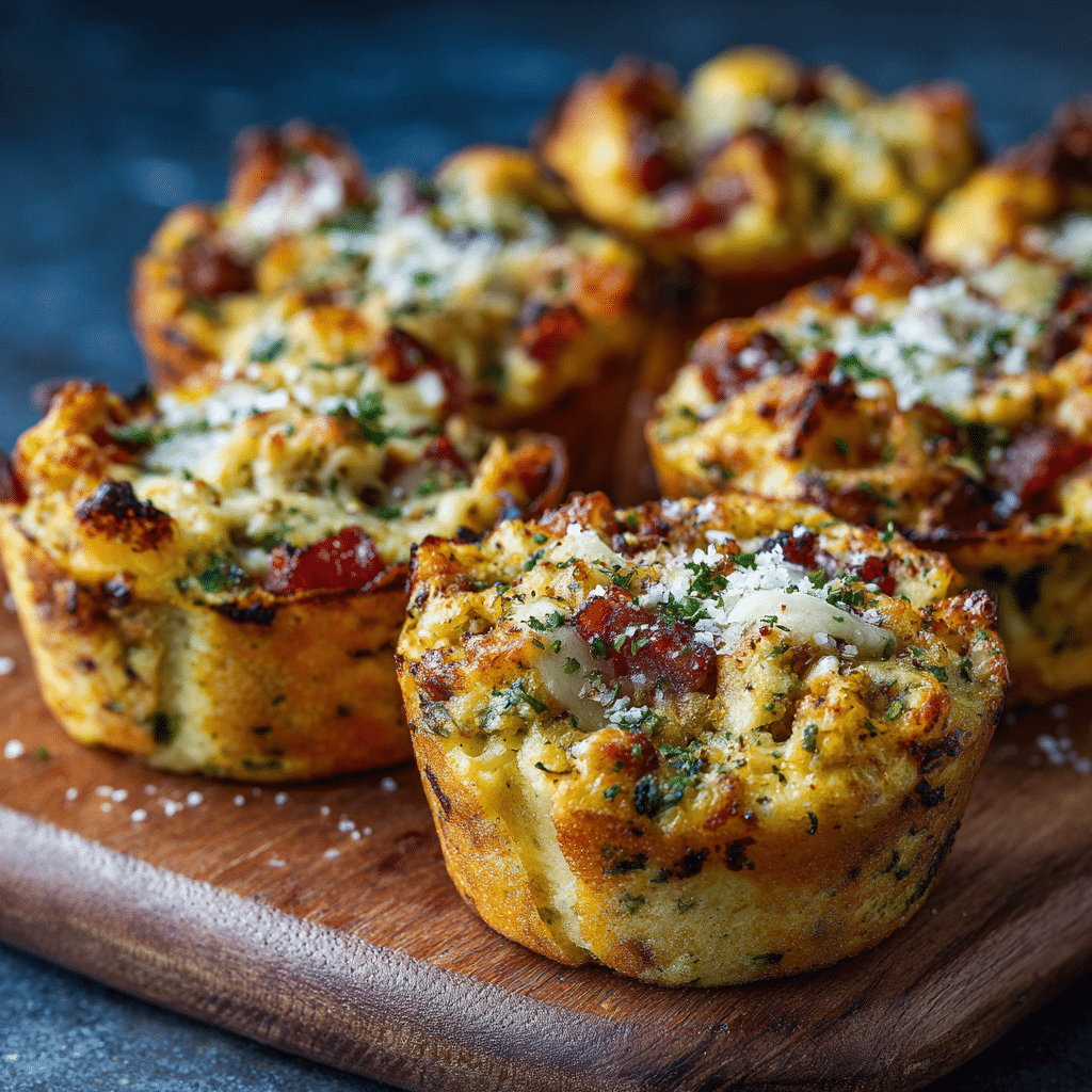 Savory Muffin Pizza Cups Recipe - Recipe Image