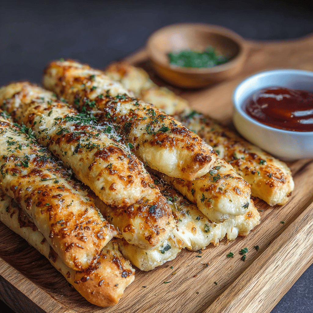 Stuffed Cheese Breadsticks Recipe