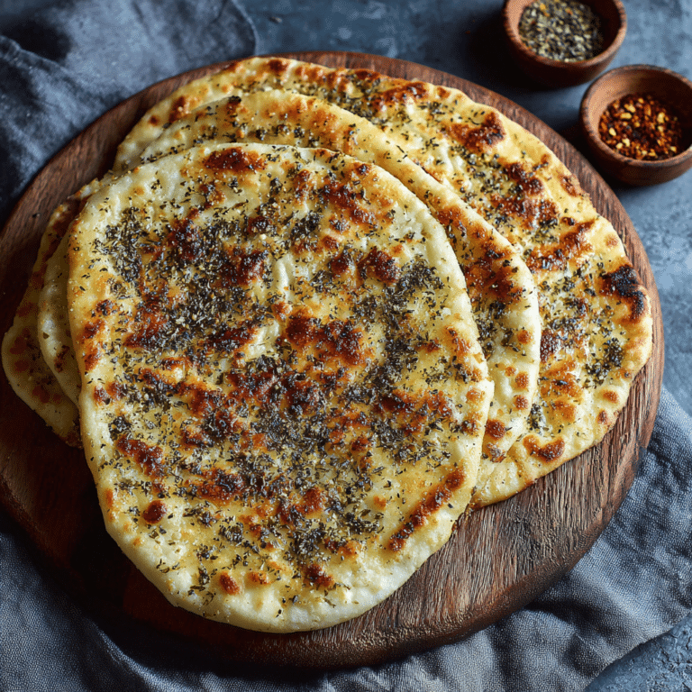 Zaatar Cheese Flatbread Recipe