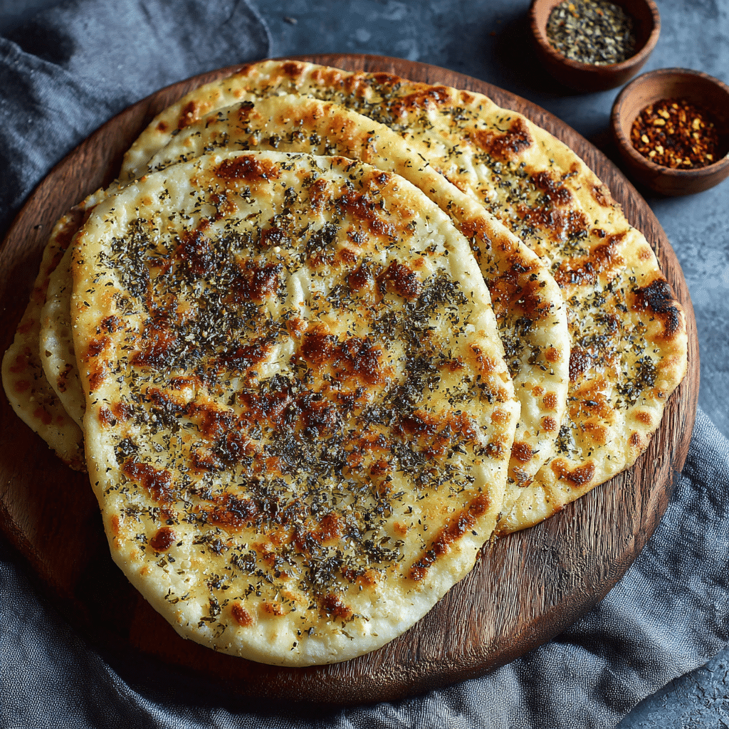 Zaatar Cheese Flatbread Recipe