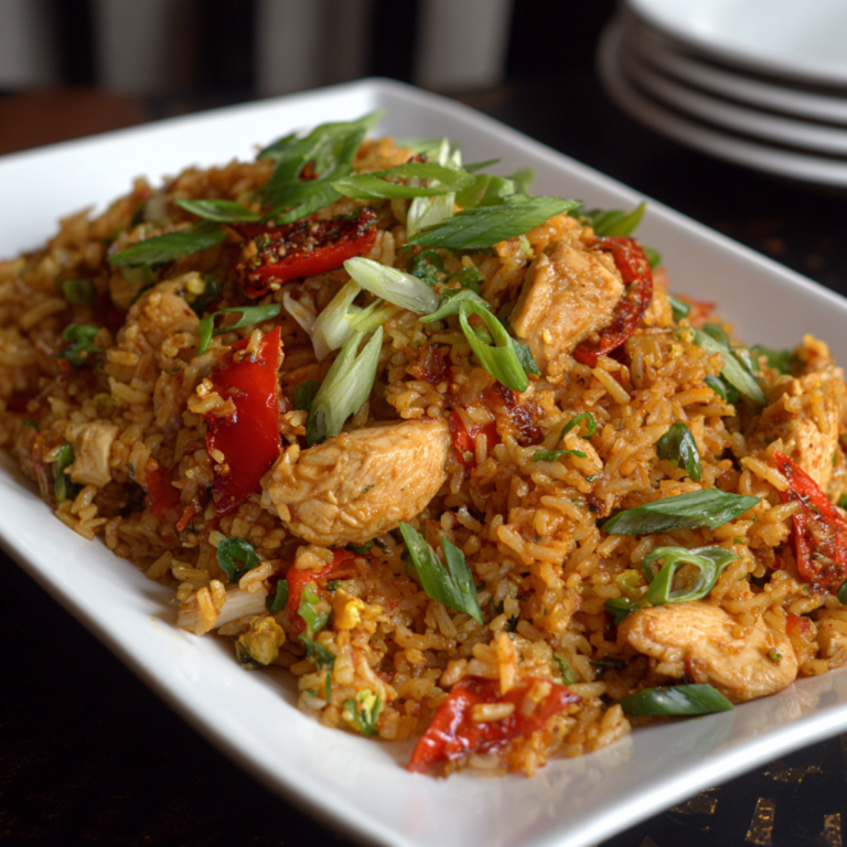 Spicy Chicken Fried Rice Recipe