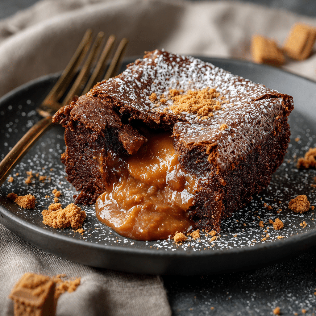 Lotus Biscoff Lava Cake Recipe - Recipe Image