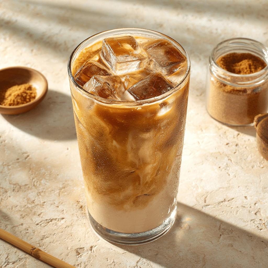 Iced Brown Sugar Latte Recipe - Recipe Image
