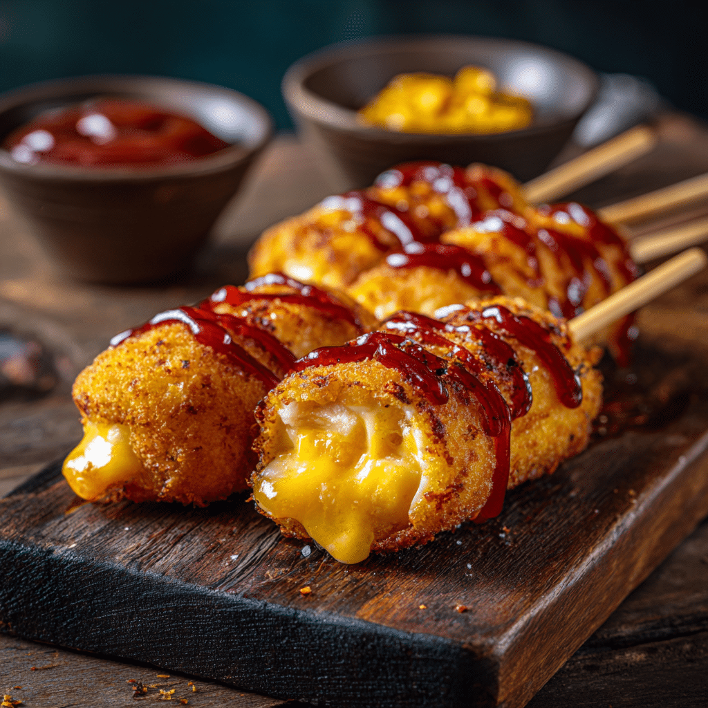 Cheesy Korean Corn Dogs (Street Style) Recipe