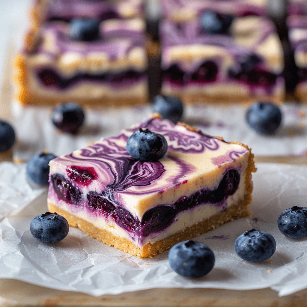 Blueberry Cheesecake Bars Recipe