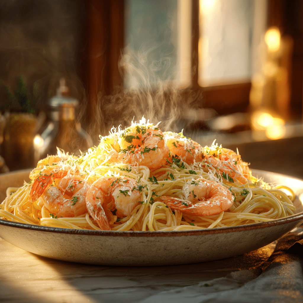Garlic Butter Shrimp Pasta Recipe