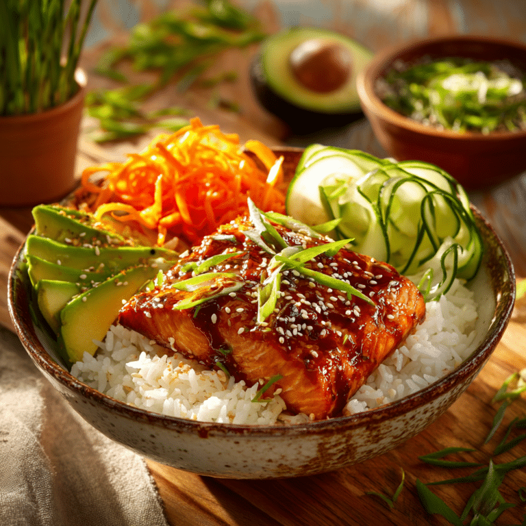 Teriyaki Salmon Bowls Recipe