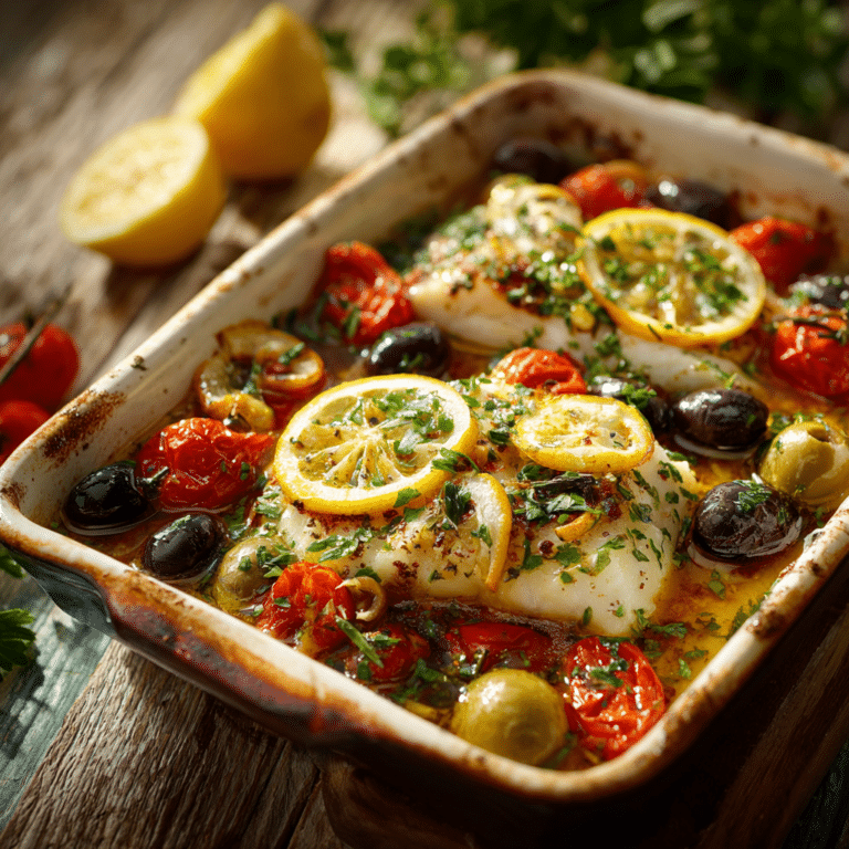 Mediterranean Baked Fish Recipe