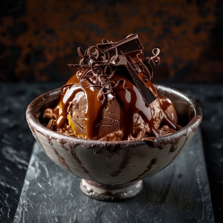 Caramel Chocolate Ice Cream Bowl Recipe