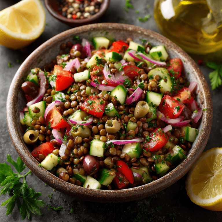 Mediterranean Lentil Salad Recipe