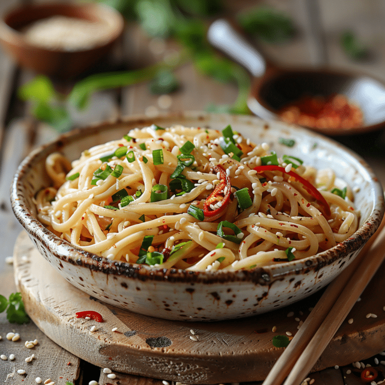 Spicy Garlic Noodles Recipe