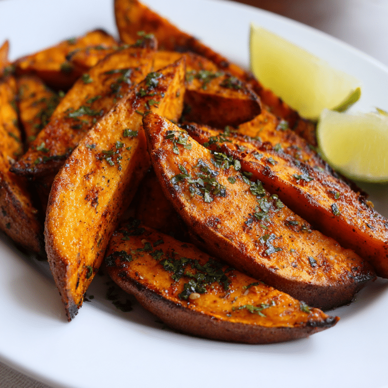 Roasted Sweet Potato Wedges Recipe
