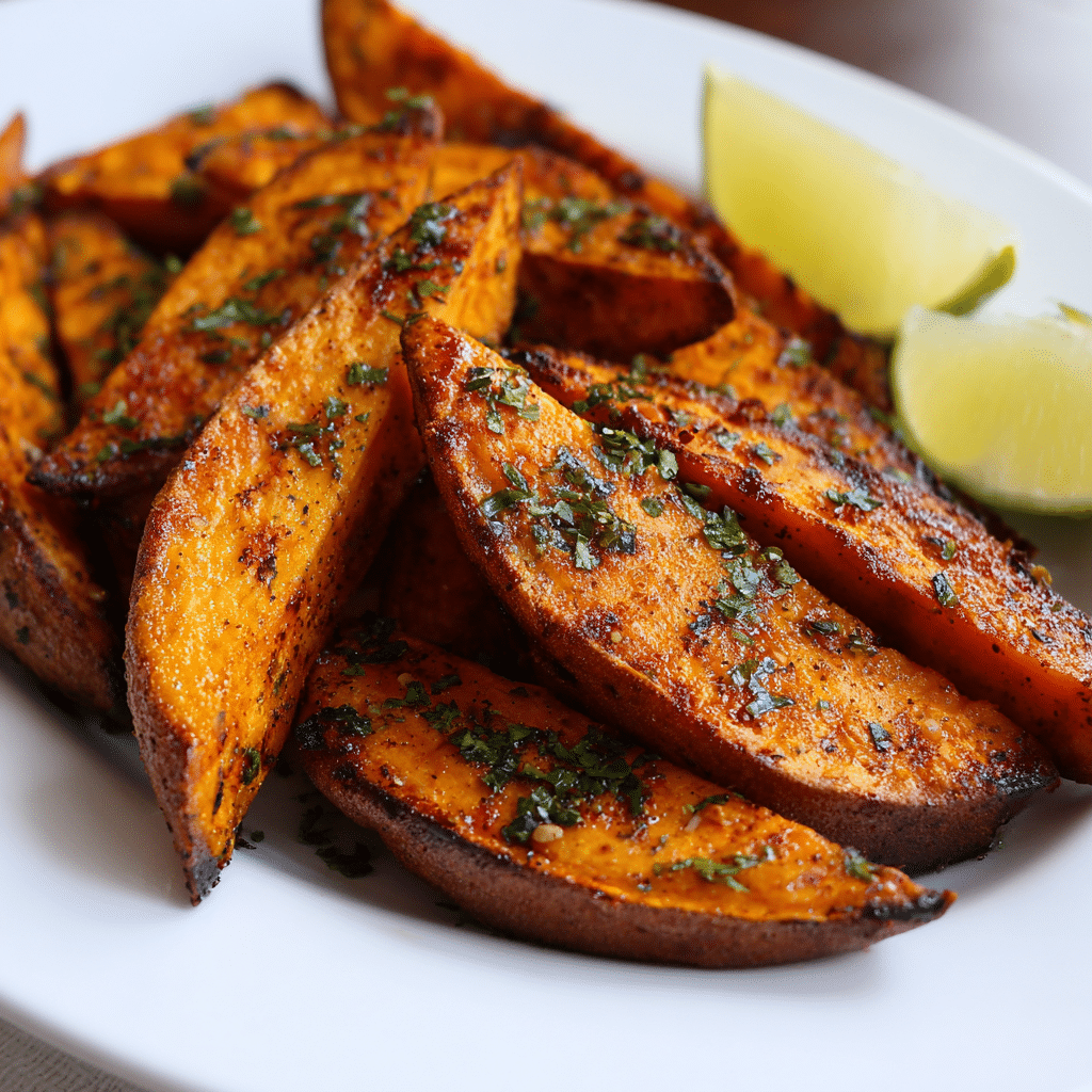 Roasted Sweet Potato Wedges Recipe