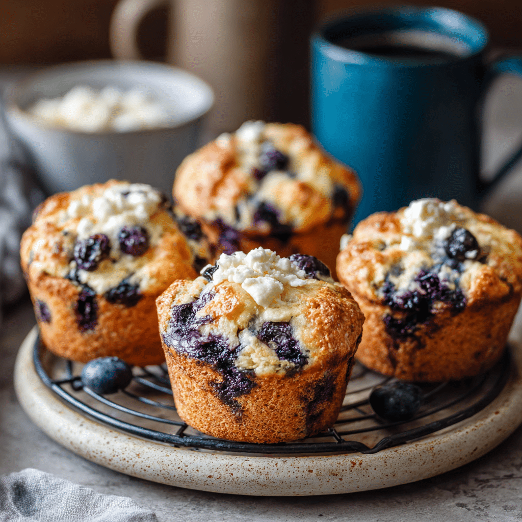 Blueberry Cream Cheese Muffins Recipe - Recipe Image