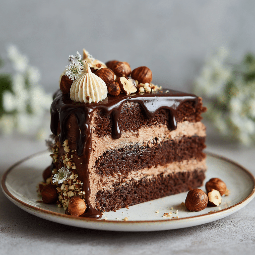Hazelnut Chocolate Cake Recipe - Recipe Image