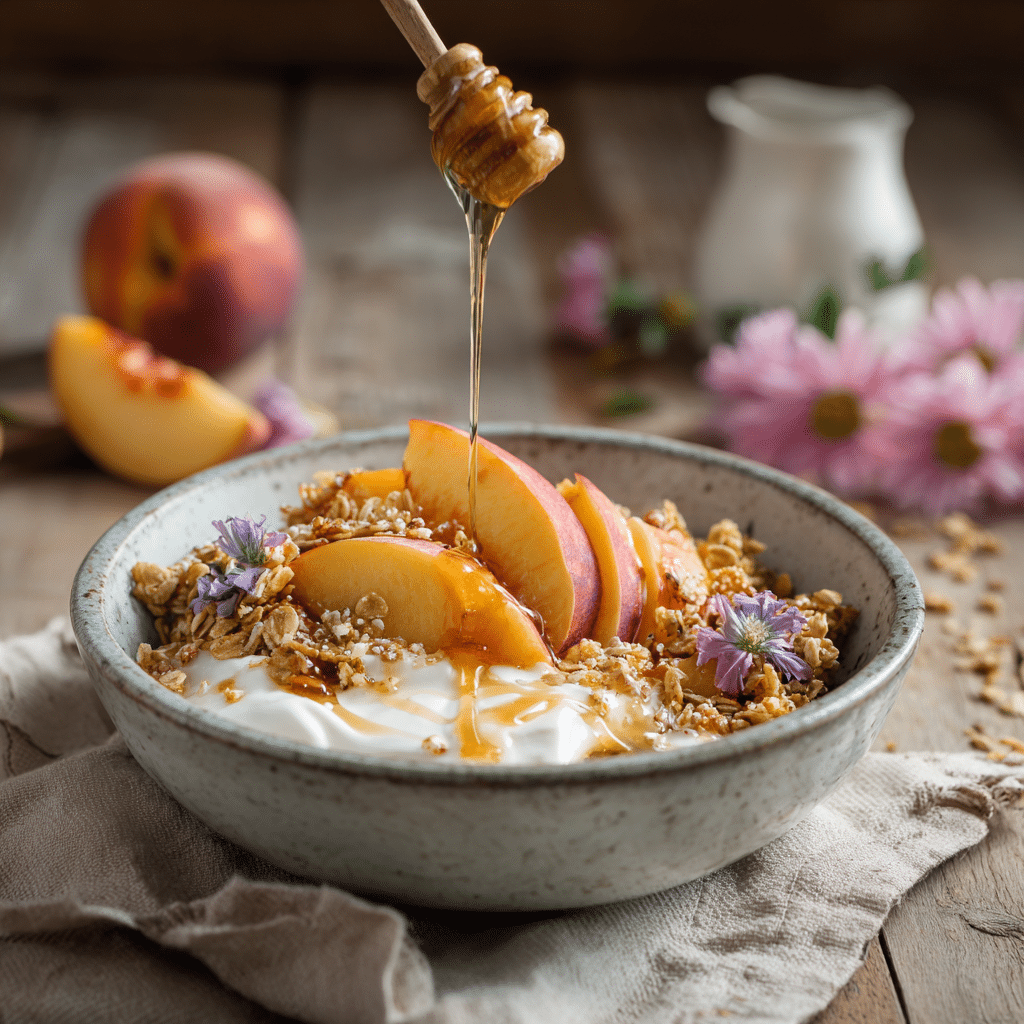 Peach Honey Yogurt Bowl Recipe