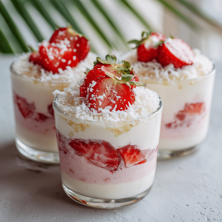 Coconut Strawberry Cups Recipe