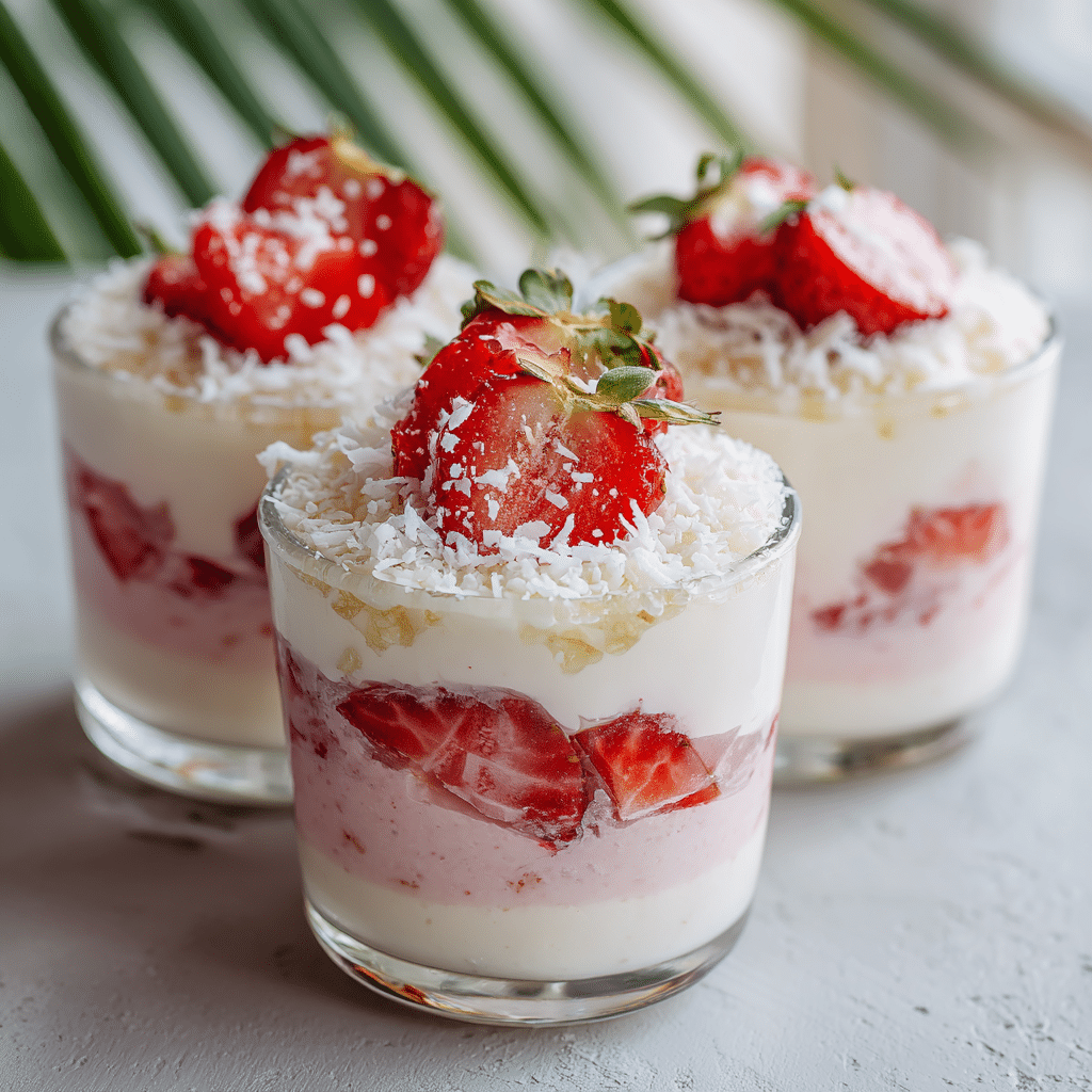 Coconut Strawberry Cups Recipe