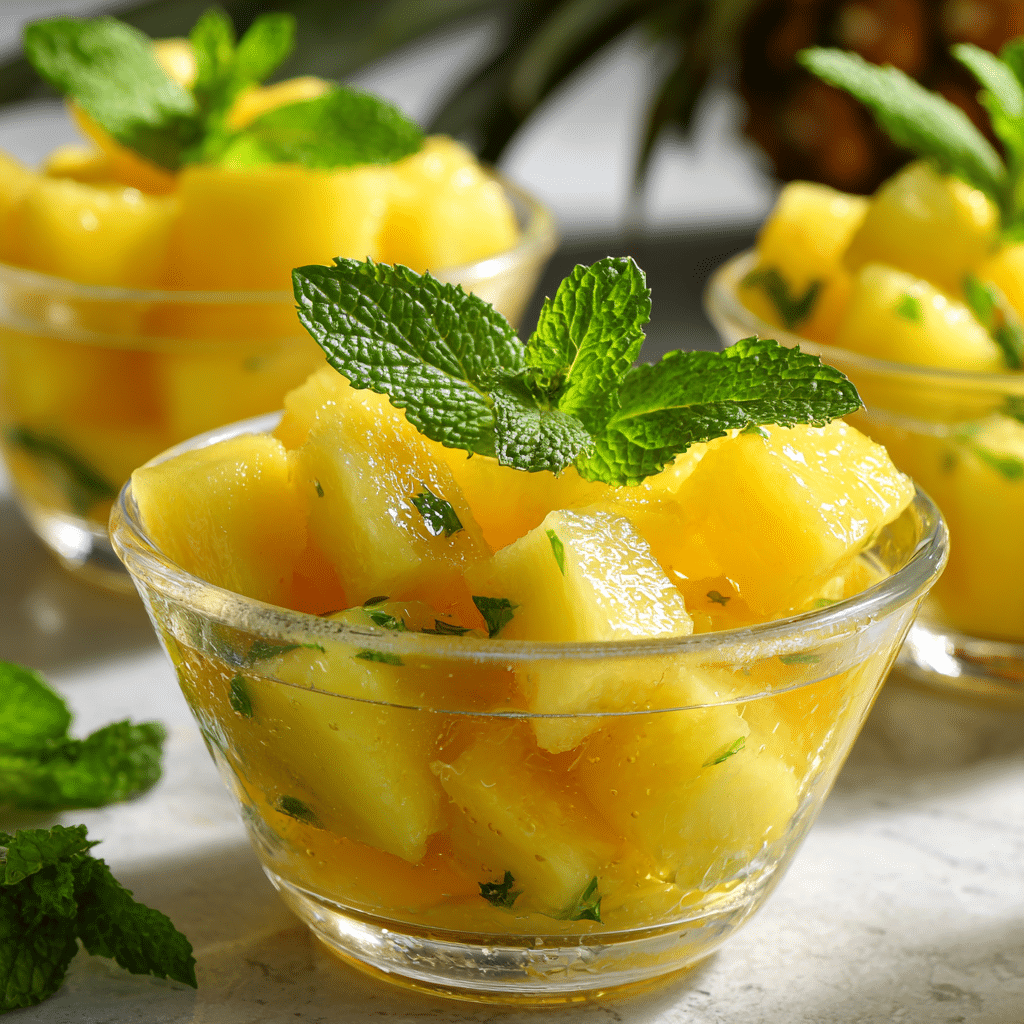 Pineapple Mint Cups Recipe - Recipe Image