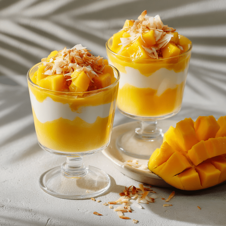 Coconut Mango Dessert Cups Recipe