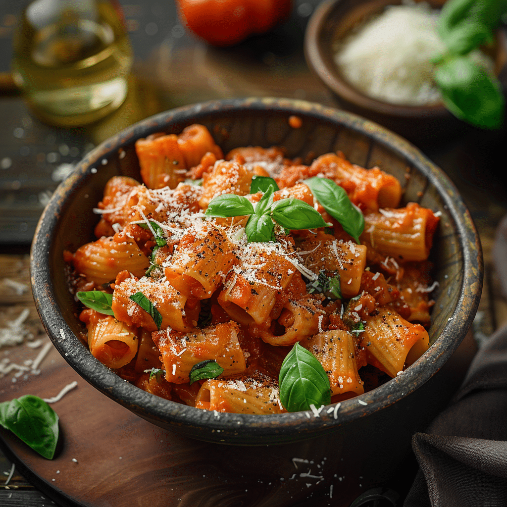 Tomato Basil Pasta Recipe - Recipe Image