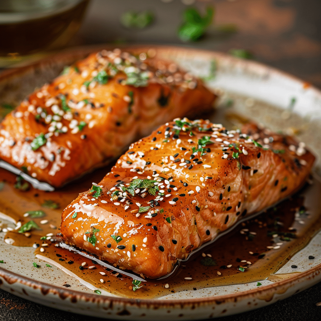 Honey Garlic Salmon Recipe - Recipe Image