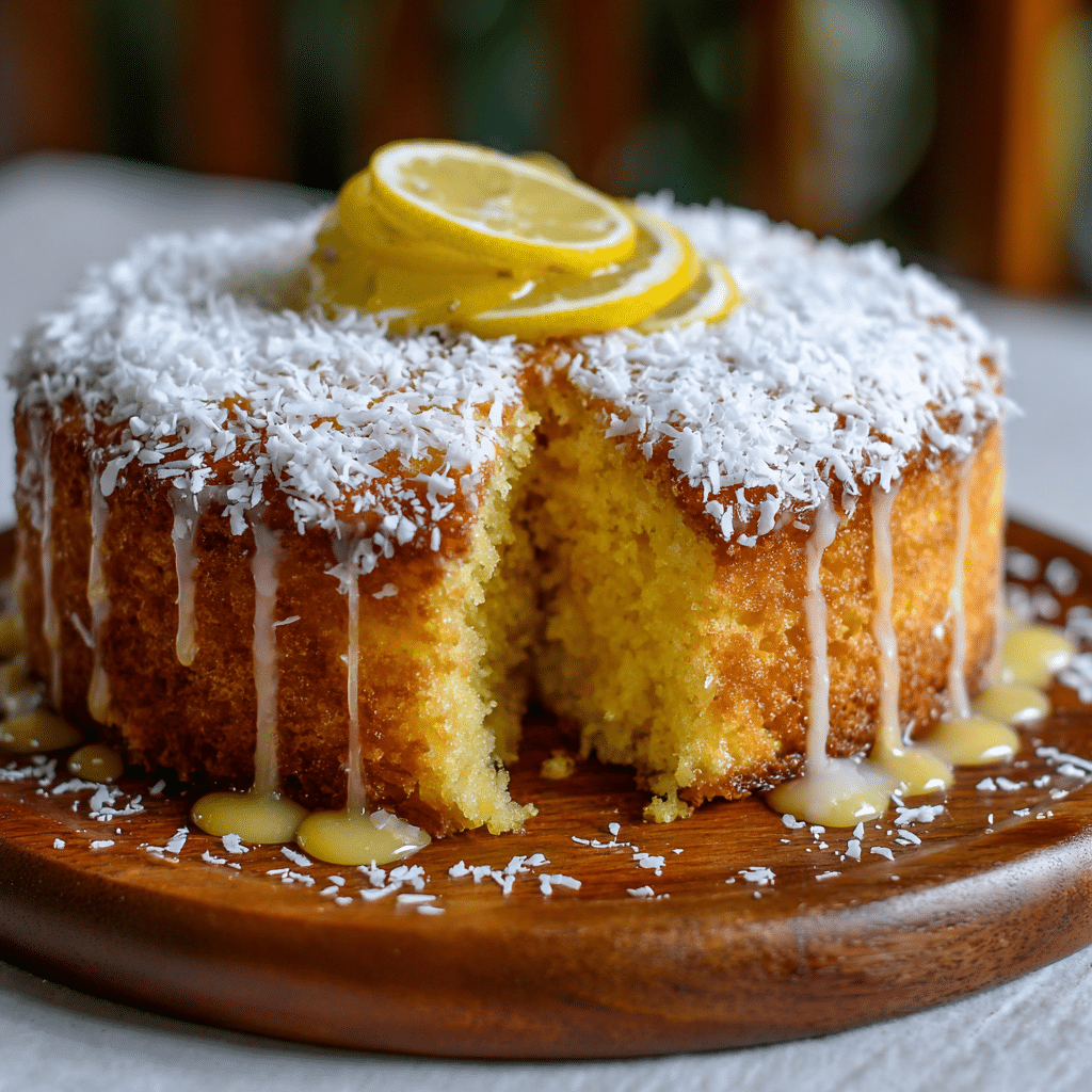 Lemon Coconut Cake Recipe - Recipe Image