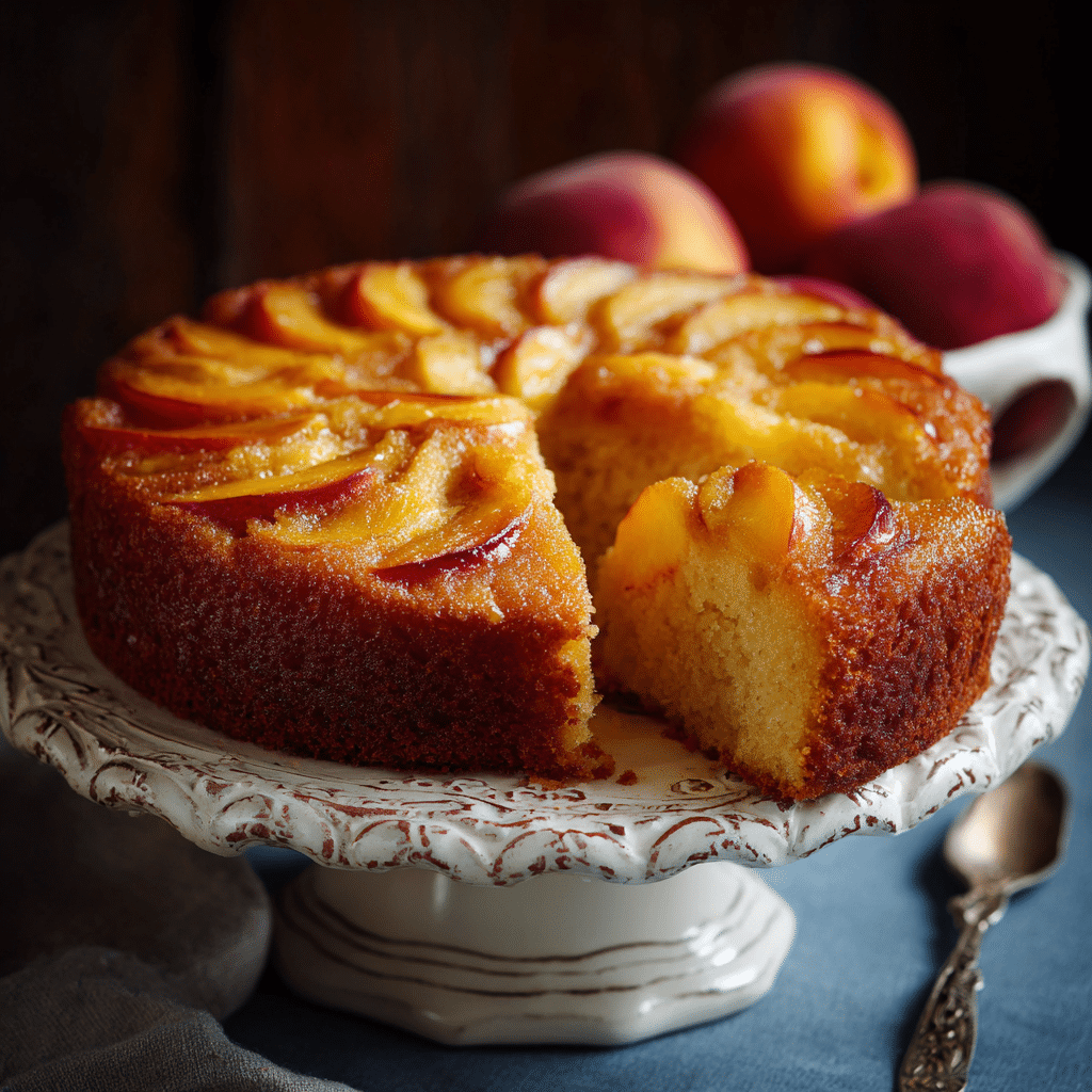 Peach Cake Recipe - Recipe Image