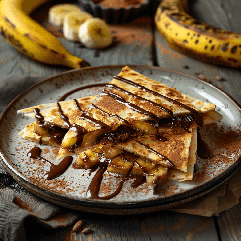 Chocolate Banana Quesadilla Recipe - Recipe Image