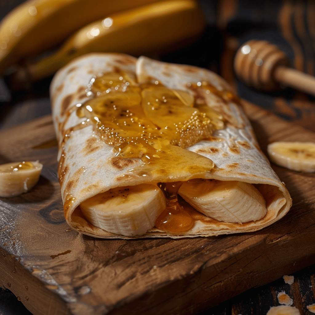 Honey Banana Wrap Recipe - Recipe Image