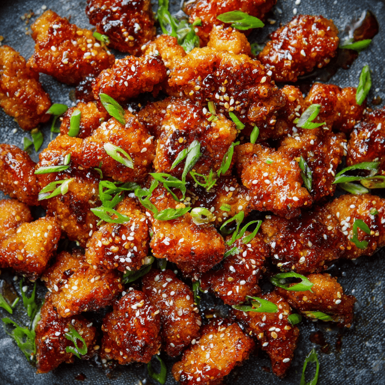 Honey Garlic Chicken Bites Recipe