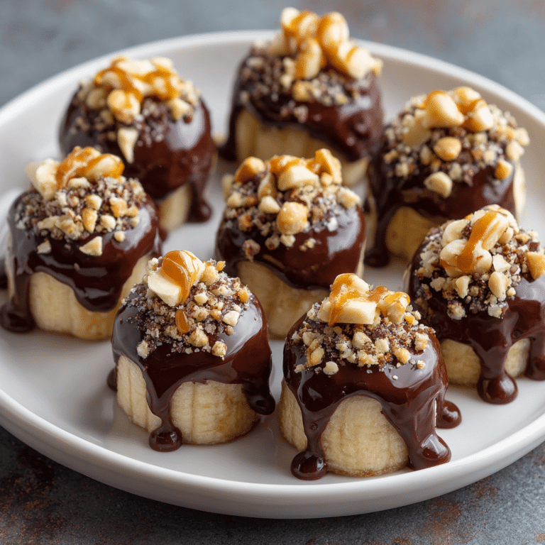 Chocolate Dipped Banana Bites Recipe