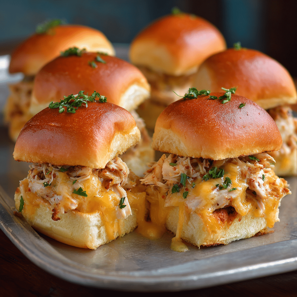 Cheesy Chicken Sliders Recipe