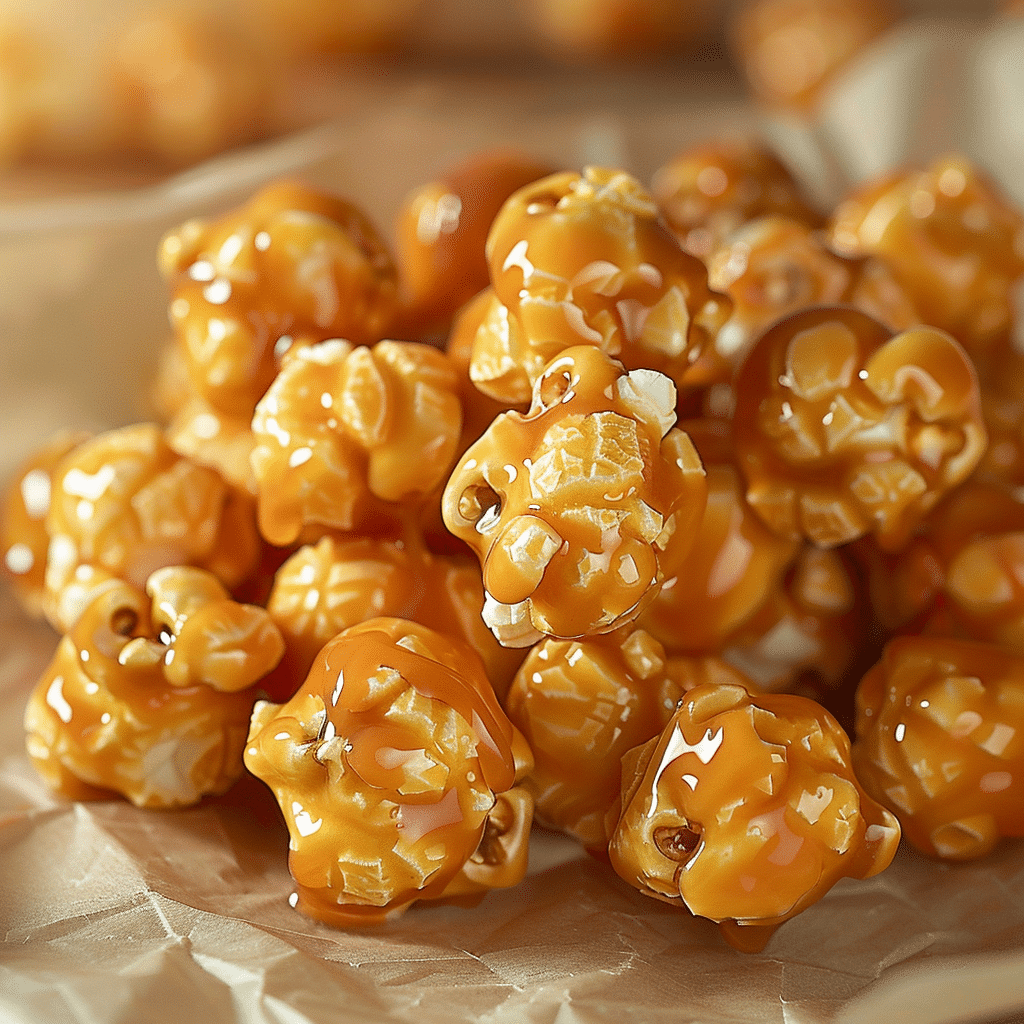 Caramel Popcorn Bites