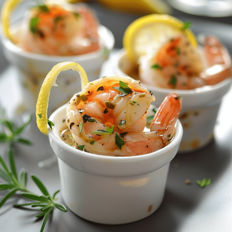 Lemon Garlic Shrimp Cups