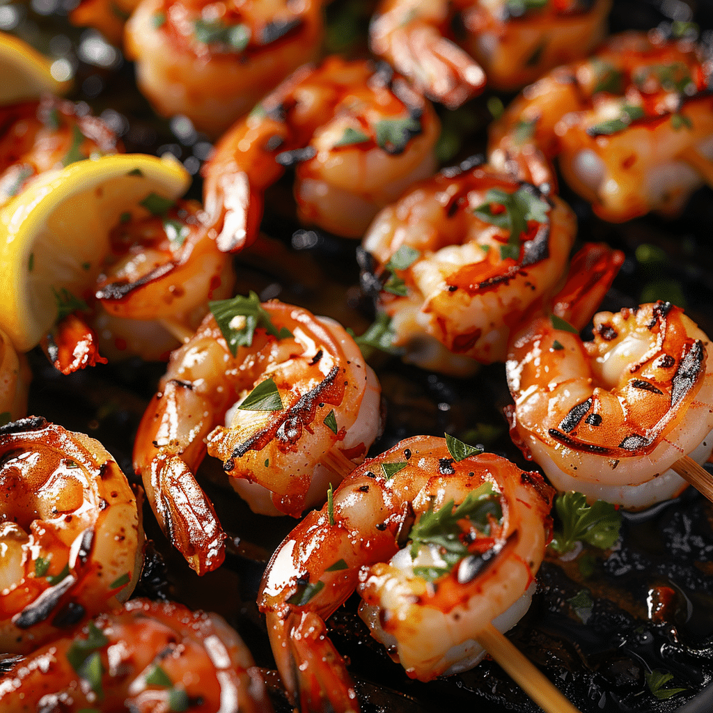 Garlic Shrimp Skewers Recipe - Recipe Image