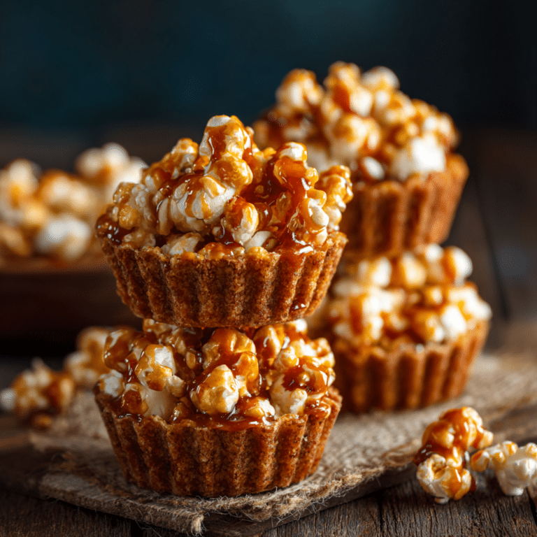 Caramel Popcorn Dessert Cups Recipe