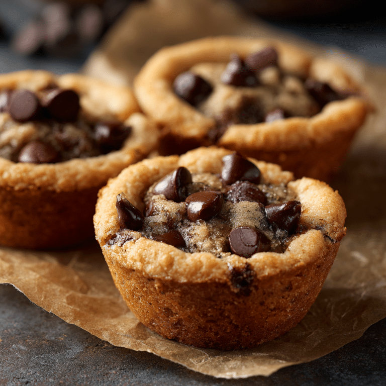 Chocolate Chip Cookie Cups Recipe