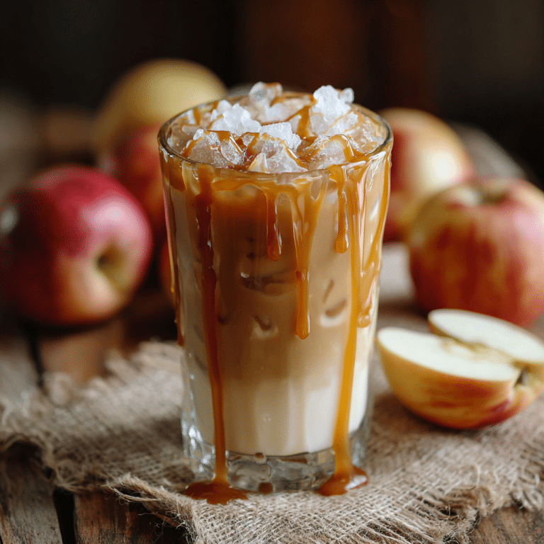 Caramel Apple Iced Latte: Sweet & Cozy Recipe