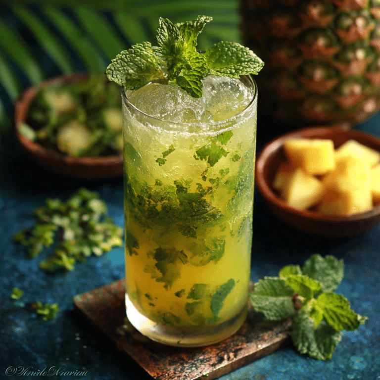 Pineapple Mint Cooler: Fresh & Refreshing Drink